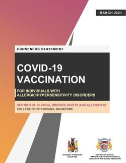 COVID-19 VACCINATION FOR INDIVIDUALS WITH ALLERGIC/HYPERSENSITIVITY DISORDERS - Academy Medicine of Singapore