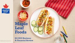 Maple Leaf Foods Q4 2020 Business & Financial Review