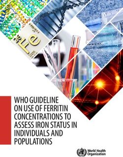 WHO GUIDELINE ON USE OF FERRITIN CONCENTRATIONS TO ASSESS IRON STATUS IN INDIVIDUALS AND POPULATIONS