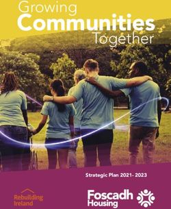 Communities Together - Strategic Plan 2021- 2023 - Foscadh Housing