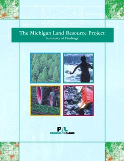 The Michigan Land Resource Project - Summary of Findings
