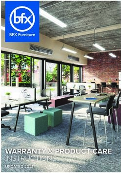 WARRANTY & PRODUCT CARE - INSTRUCTIONS UPDATED 2021 - BFX Furniture