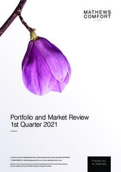 Portfolio and Market Review 1st Quarter 2021