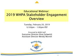 Tuesday, February 26, 2019 12:00pm - 1:00pm PST Executive Director Elsia Galawish Assistant Director Wendy Worrell - Presented by WHPA Staff