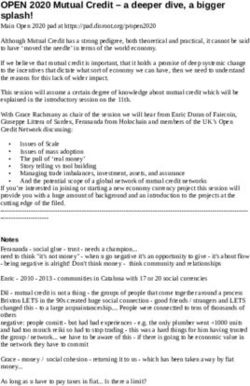 OPEN 2020 Mutual Credit - a deeper dive, a bigger splash! - The Open Co-op