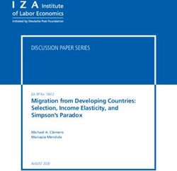 Migration from Developing Countries: Selection, Income Elasticity, and Simpson's Paradox - IZA DP No. 13612 AUGUST 2020