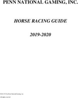 PENN NATIONAL GAMING, INC - HORSE RACING GUIDE 2019-2020