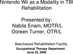 Nintendo Wii as a Modality in TBI Rehabilitation Presented by: Nabila Enam, MOTR/L Doreen Turner, OTR/L - Beechwood Rehabilitation Facility