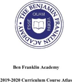 Ben Franklin Academy 2019-2020 Curriculum Course Atlas