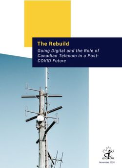 The Rebuild Going Digital and the Role of Canadian Telecom in a Post-COVID Future - ICTC-CTIC