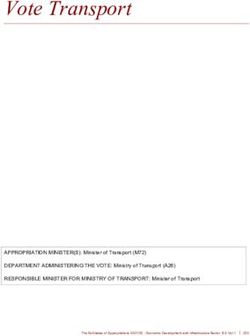 Vote Transport - Budget 2021