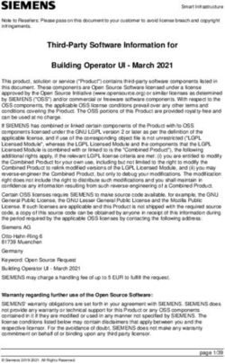 Third-Party Software Information for Building Operator UI - March 2021