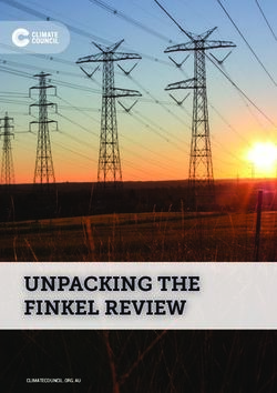UNPACKING THE FINKEL REVIEW - CLIMATECOUNCIL.ORG.AU - Climate Council