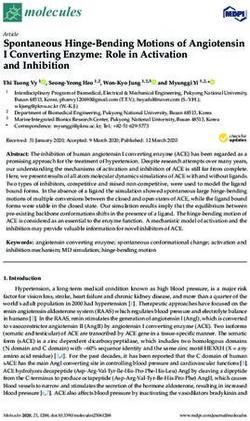 Spontaneous Hinge-Bending Motions of Angiotensin I Converting Enzyme: Role in Activation and Inhibition - MDPI