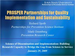 PROSPER Partnerships for Quality Implementation and Sustainability
