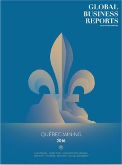 QUÉBEC MINING 2016 Legal Regime - Abitibi Gold - Commodity Diversification Plan Nord - Financing - Innovation-Services and Support - Global ...