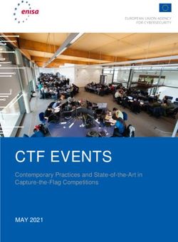 CTF EVENTS MAY 2021 Contemporary Practices and State-of-the-Art in Capture-the-Flag Competitions - ENISA