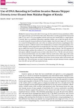 Use of DNA Barcoding to Confirm Invasive Banana Skipper Erionota torus (Evans) from Malabar Region of Kerala