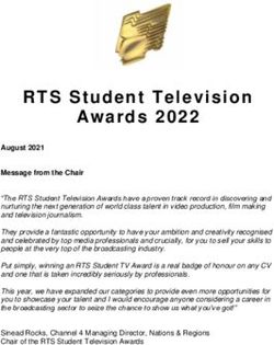 RTS Student Television Awards 2022