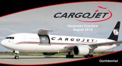 Corporate Overview August 2019 - Confidential - Cargojet