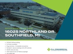 NORTHLAND DR. SOUTHFIELD, MI - OFFICE BUILDING FOR LEASE