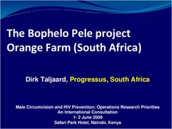 The Bophelo Pele project Orange Farm (South Africa) - Dirk Taljaard, Progressus, South Africa