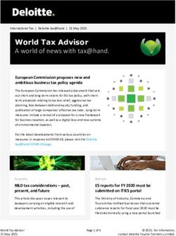 World Tax Advisor A world of news with tax@hand - Deloitte