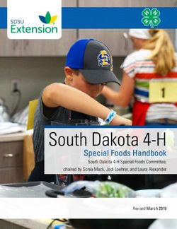 South Dakota 4-H Special Foods Handbook - South Dakota 4-H Special Foods Committee, chaired by Sonia Mack, Jodi Loehrer, and Laura Alexander ...