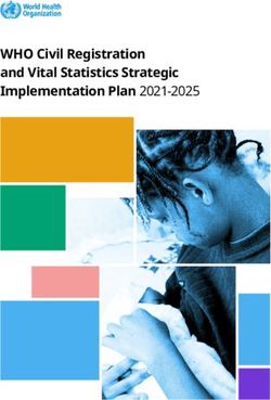 WHO Civil Registration and Vital Statistics Strategic Implementation Plan 2021-2025