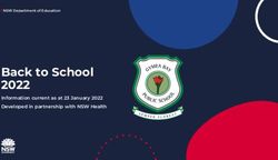 Back to School 2022 Information current as at 23 January 2022 Developed in partnership with NSW Health