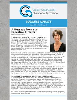 BUSINESS UPDATE - Casa Grande Chamber Of Commerce