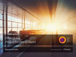 IPMA Global Project Excellence Award - Application Year 2018 Moving winners forward
