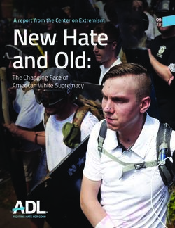 New Hate and Old: The Changing Face of American White Supremacy - ADL