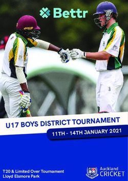 U17 BOYS DISTRICT TOURNAMENT - 11TH - 14TH JANUARY 2021 T20 & Limited Over Tournament Lloyd Elsmore Park - Auckland Cricket