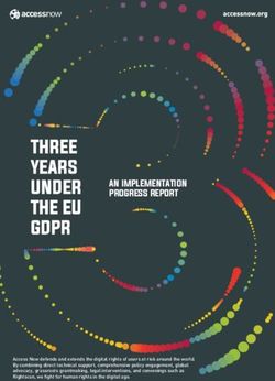 AN IMPLEMENTATION PROGRESS REPORT - Access Now