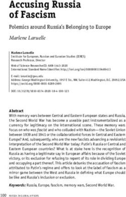 Accusing russia of Fascism - Polemics around Russia's Belonging to Europe - Russia in Global Affairs