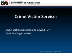 VOCA Victim Assistance and VAWA STOP 2023 Funding Priorities - Governor's Crime Commission
