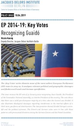 EP 2014-19: Key Votes Recognizing Guaidó - Jacques Delors Institut