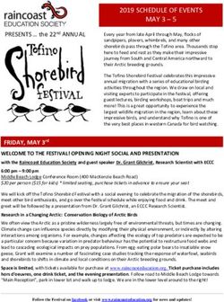 2019 SCHEDULE OF EVENTS - Raincoast Education ...