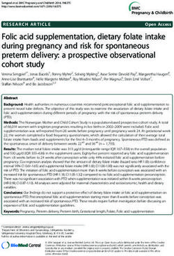 Folic acid supplementation, dietary folate intake during pregnancy and risk for spontaneous preterm delivery: a prospective observational cohort study