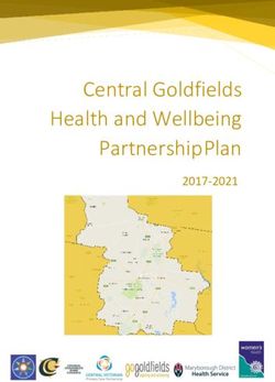 Central Goldfields Health and Wellbeing Partnership Plan 2017-2021