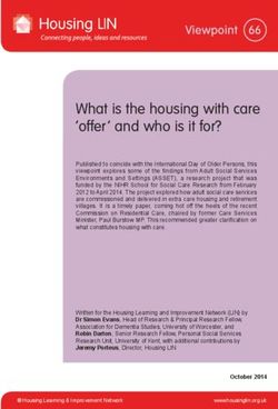 What is the housing with care 'offer ' and who is it for?