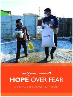 HOPE OVER FEAR THROUGH THE POWER OF PRAYER - World Vision International