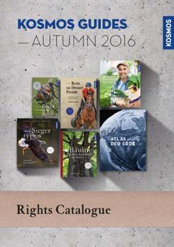 KOSMOS GUIDES - AUTUMN 2016 - Rights Catalogue - Kosmos Verlag