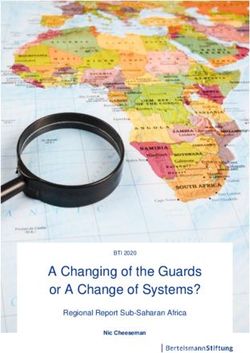 A Changing of the Guards or A Change of Systems? - Regional Report Sub-Saharan Africa