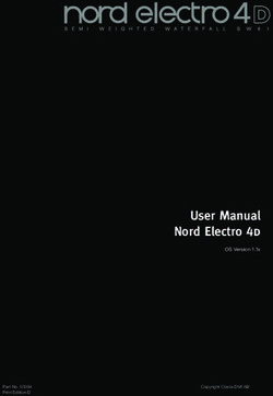 User Manual Nord Electro 4d