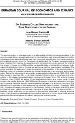 EURASIAN JOURNAL OF ECONOMICS AND FINANCE