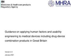 Guidance on applying human factors and usability engineering to medical devices including drug-device combination products in Great Britain