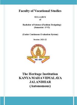 KANYA MAHA VIDYALAYA JALANDHAR - (Autonomous) - Faculty of Vocational Studies - The Heritage Institution - SYLLABUS