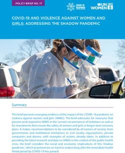 COVID-19 AND VIOLENCE AGAINST WOMEN AND GIRLS: ADDRESSING THE SHADOW PANDEMIC - ReliefWeb